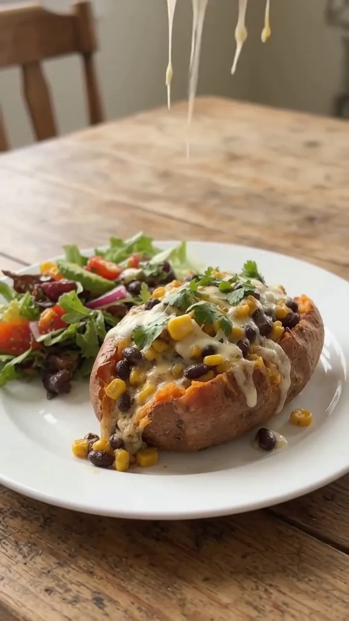 Hearty Stuffed Sweet Potatoes with Ground Beef