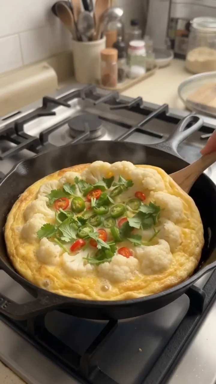 Crispy Cauliflower Chili Omelet – step 4