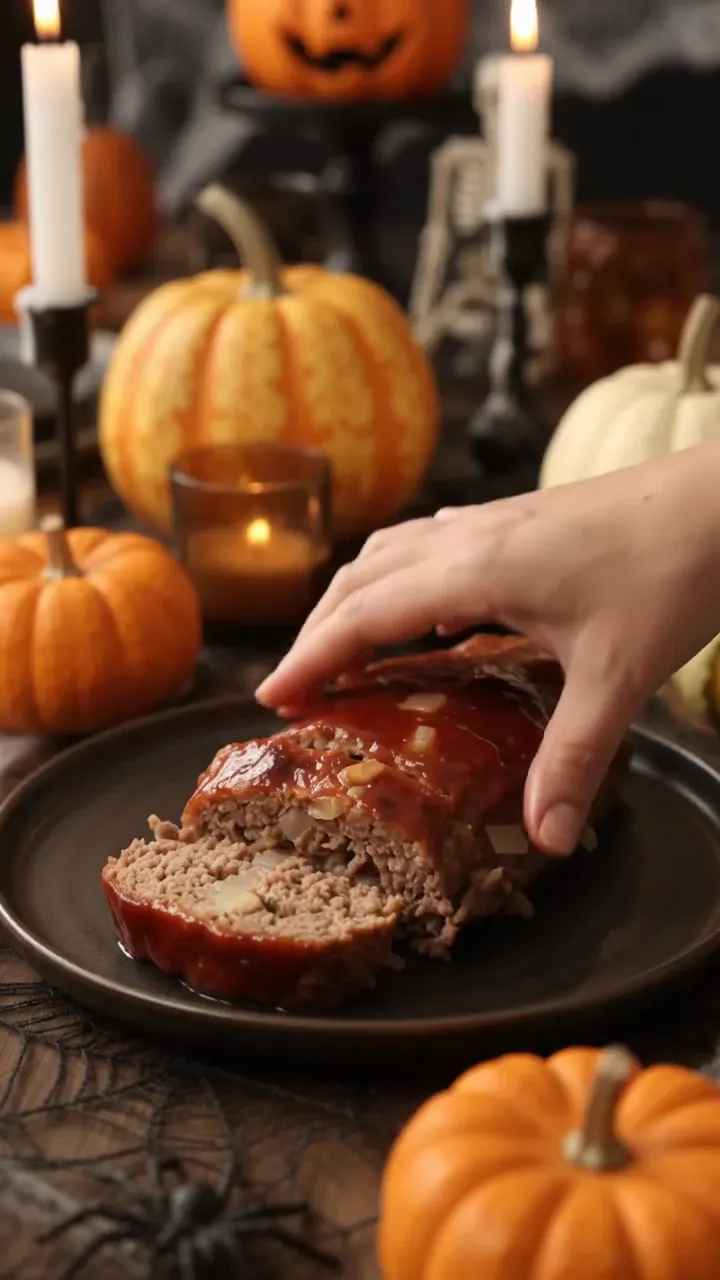 Spooky Halloween Hand Meatloaf Recipe