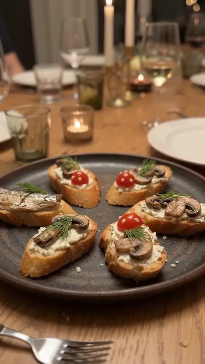 Smoked Sprat and Cream Cheese Baguette Bites – step 2