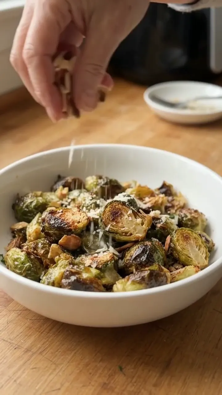 Crispy Air Fryer Brussels Sprouts with Garlic and Honey – step 3