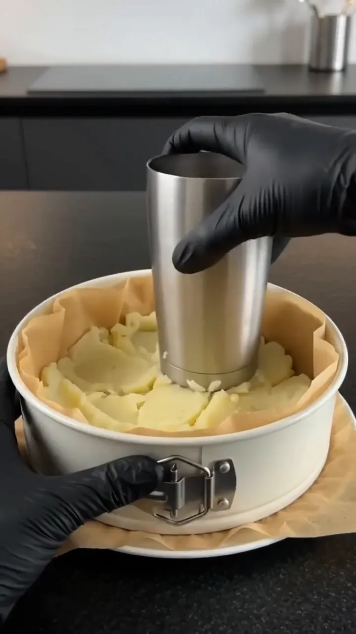 Cheesy Beef and Potato Crust Pie – preparation