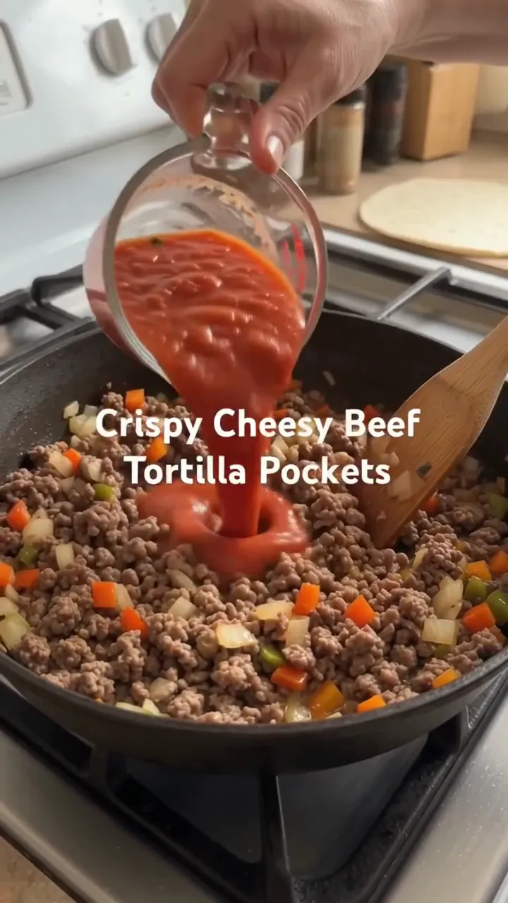 Crispy Cheesy Beef Tortilla Pockets – step 4