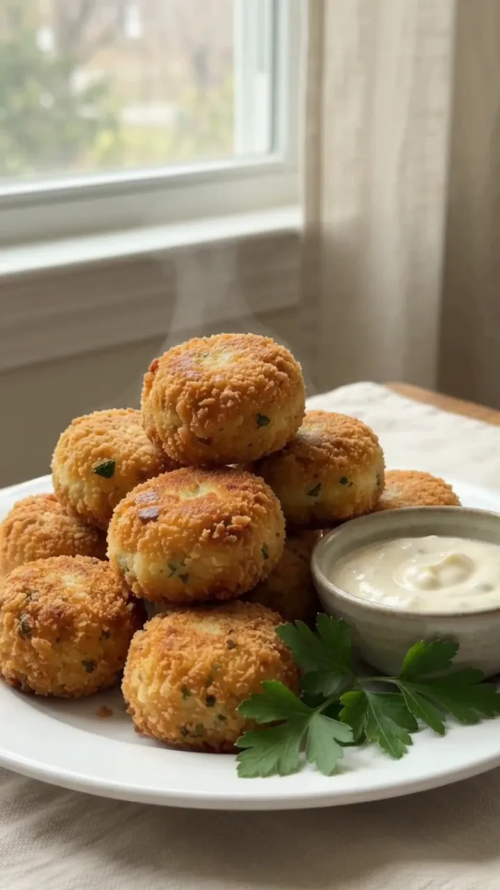 Crispy Cheesy Potato Croquettes