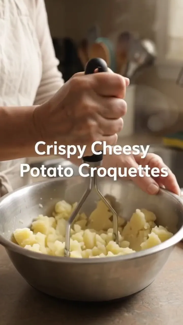 Crispy Cheesy Potato Croquettes – preparation