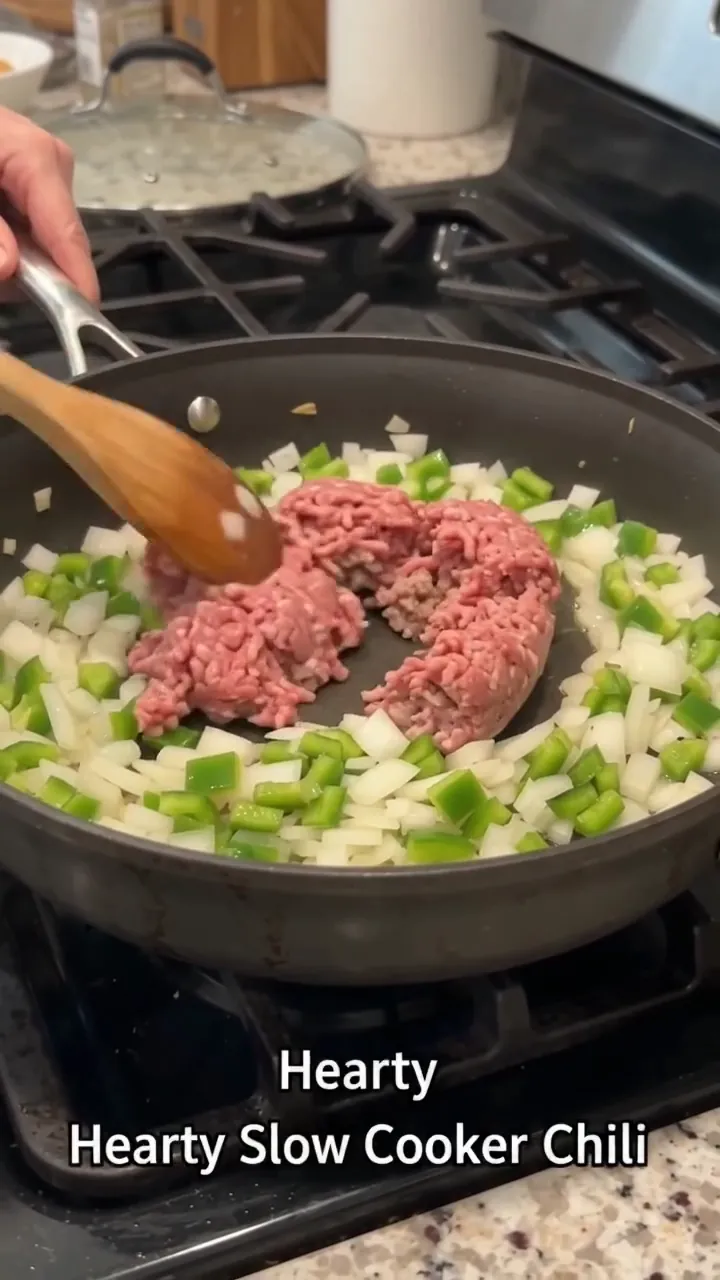 Hearty Slow Cooker Beef and Turkey Chili – preparation