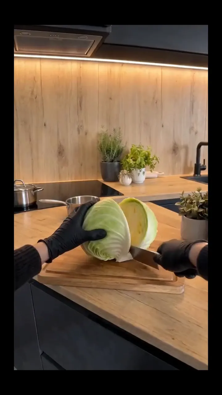 Classic Vegan Stuffed Cabbage Rolls – preparation