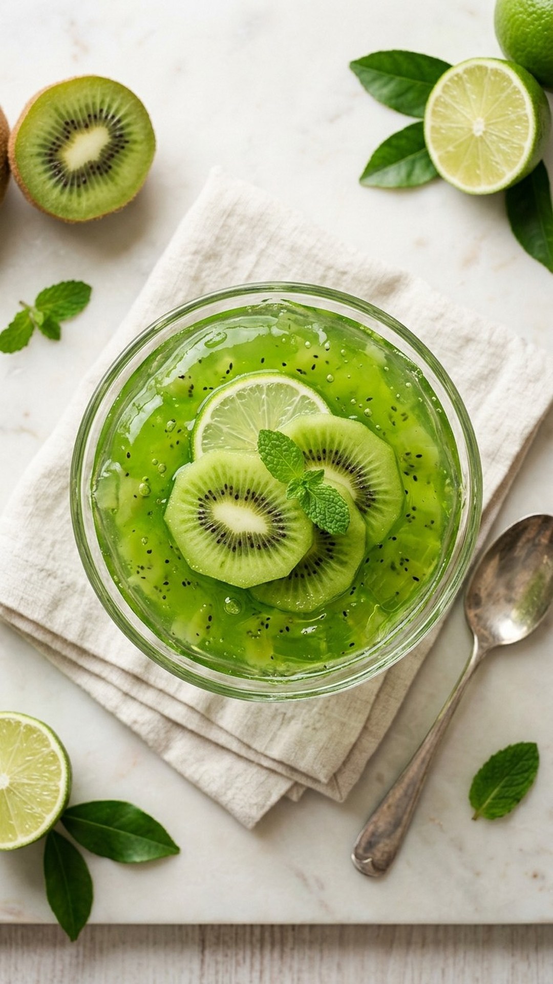 3 Ingredient Kiwi Lime Gelatin Trick