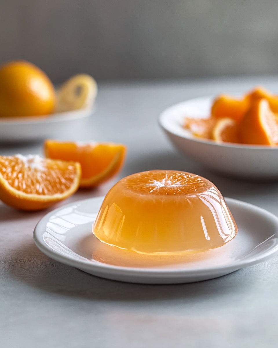 Close up of Pixie Tangerine Gelatin texture