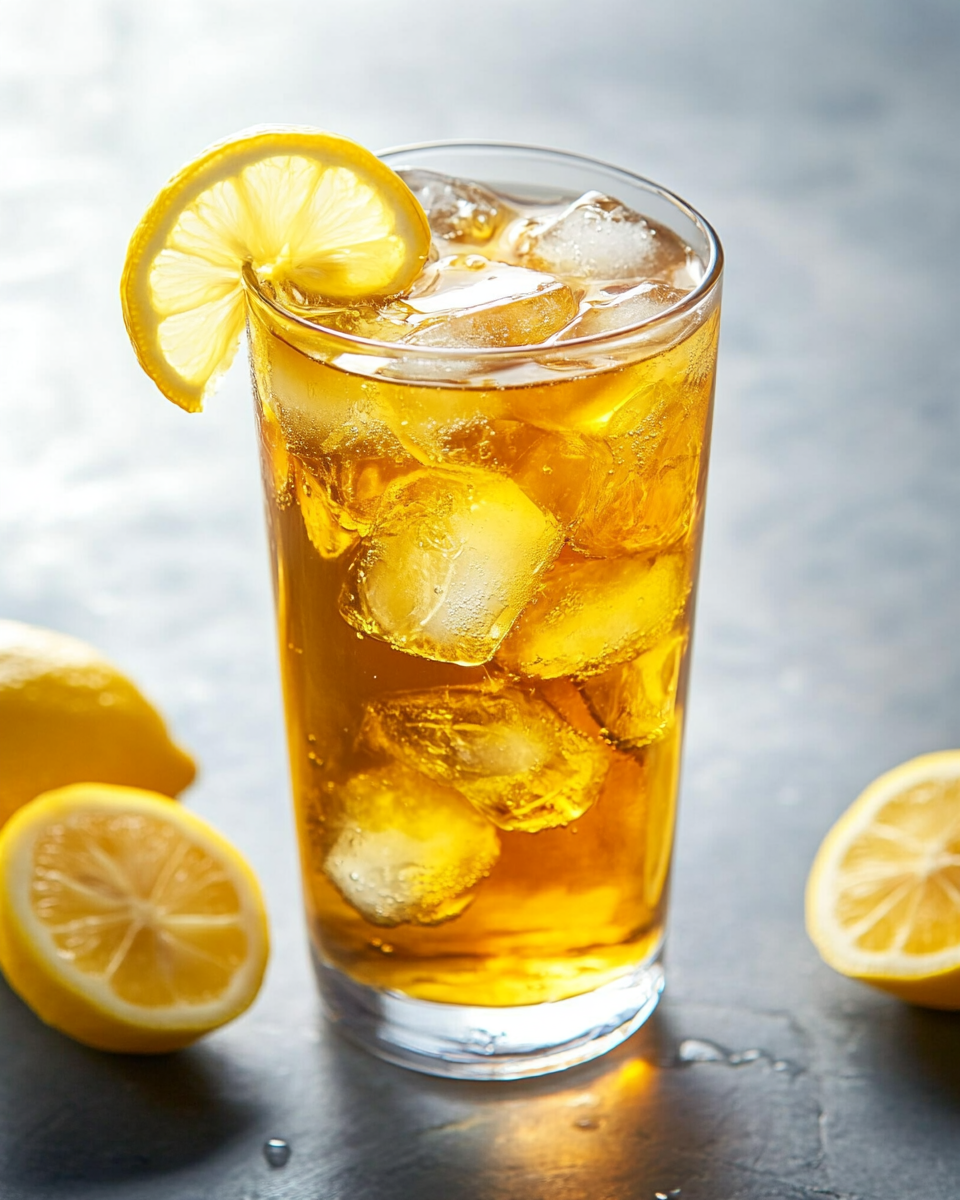 Close-up of ACV detox drink