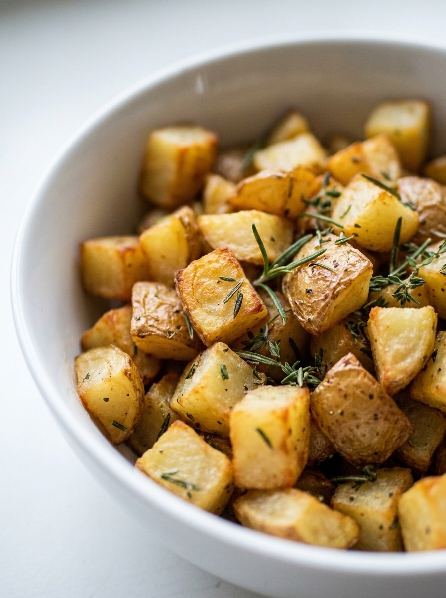 Air Fryer Potatoes, Crisp Outside and Fluffy In