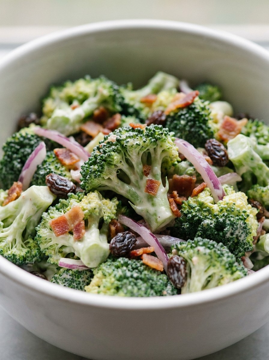 Broccoli Salad with Bacon and Sunflower Seeds