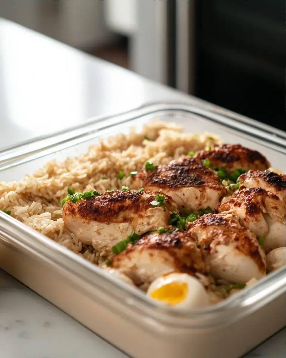 Close-up of Southwestern Chicken and Rice