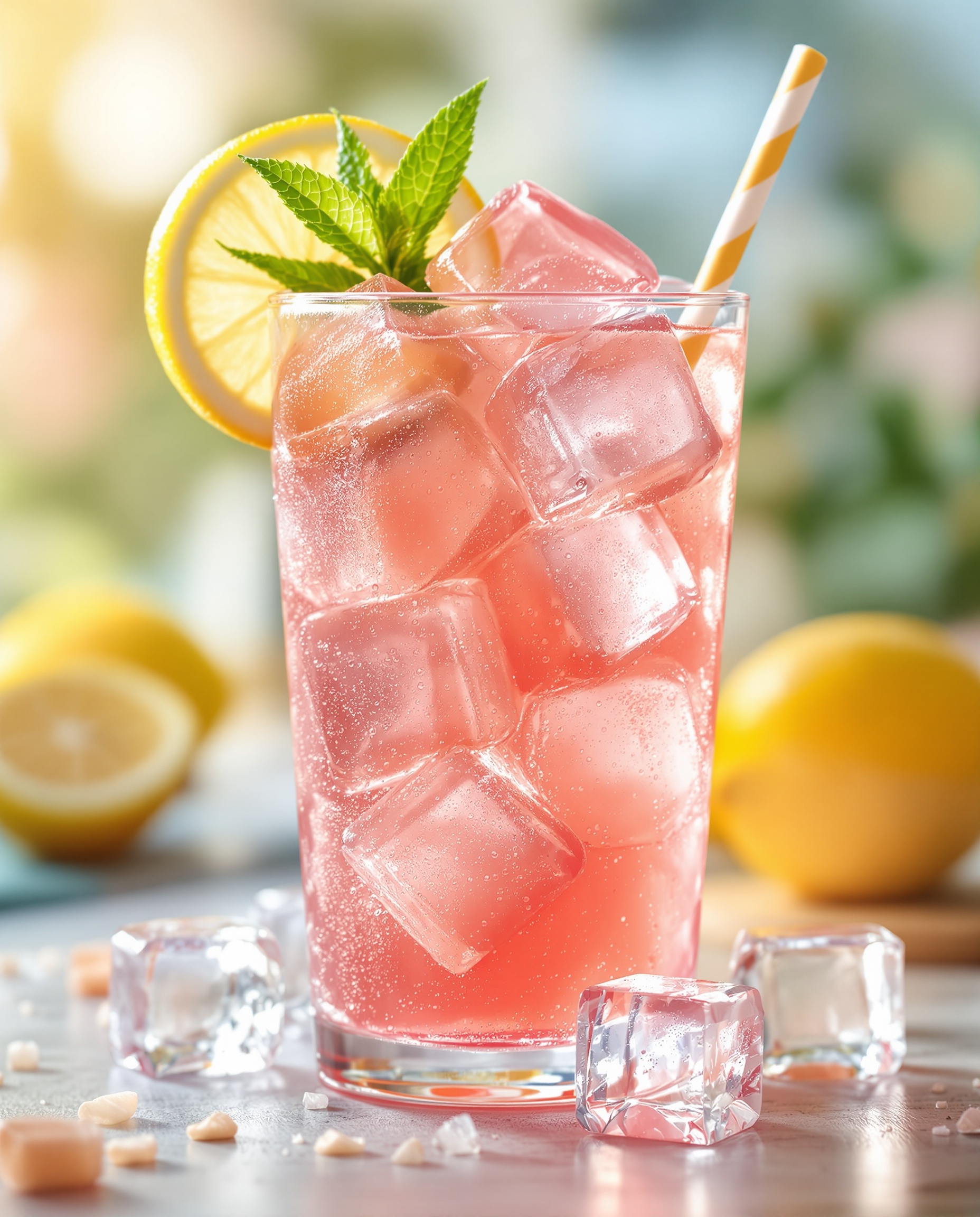 Close-up of rose-transparent gelatin trick summer 2026 recipe