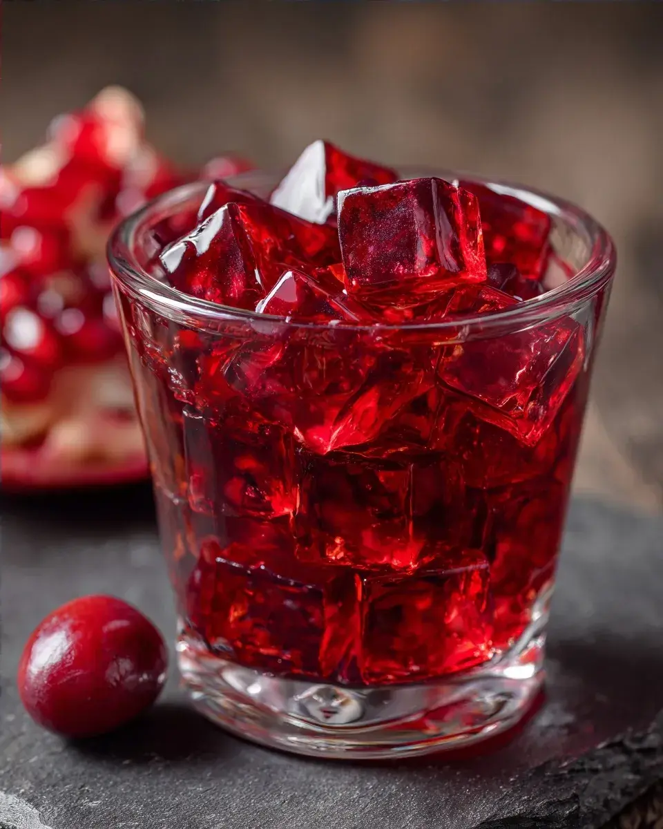 Close-up of gelatin texture