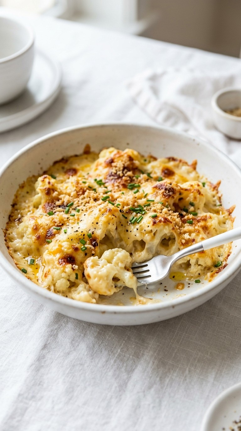 Keto Cauliflower Mac and Cheese