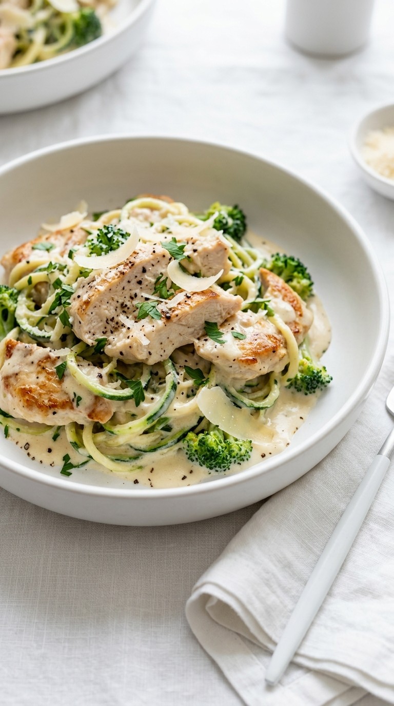 Keto Chicken Alfredo