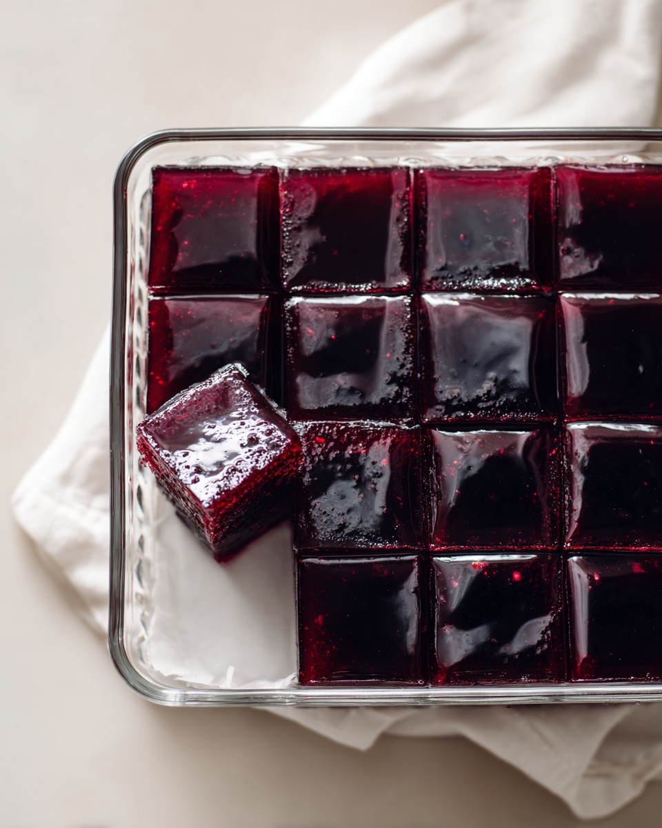 Close up of gelatin texture