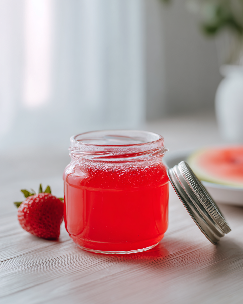 Pink Watermelon Strawberry Guava Gelatin Recipe Ingredients