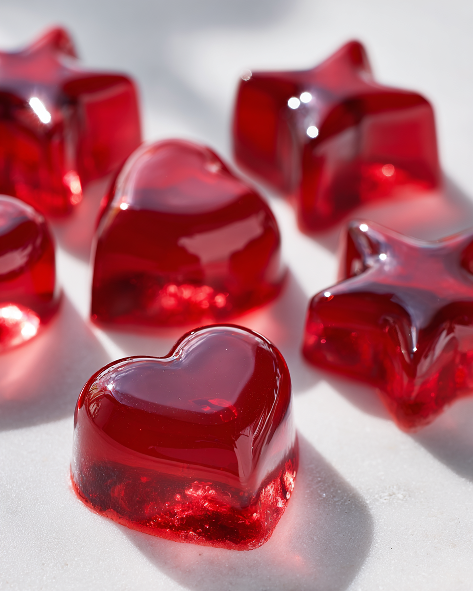 Close-up of Gelatin Texture