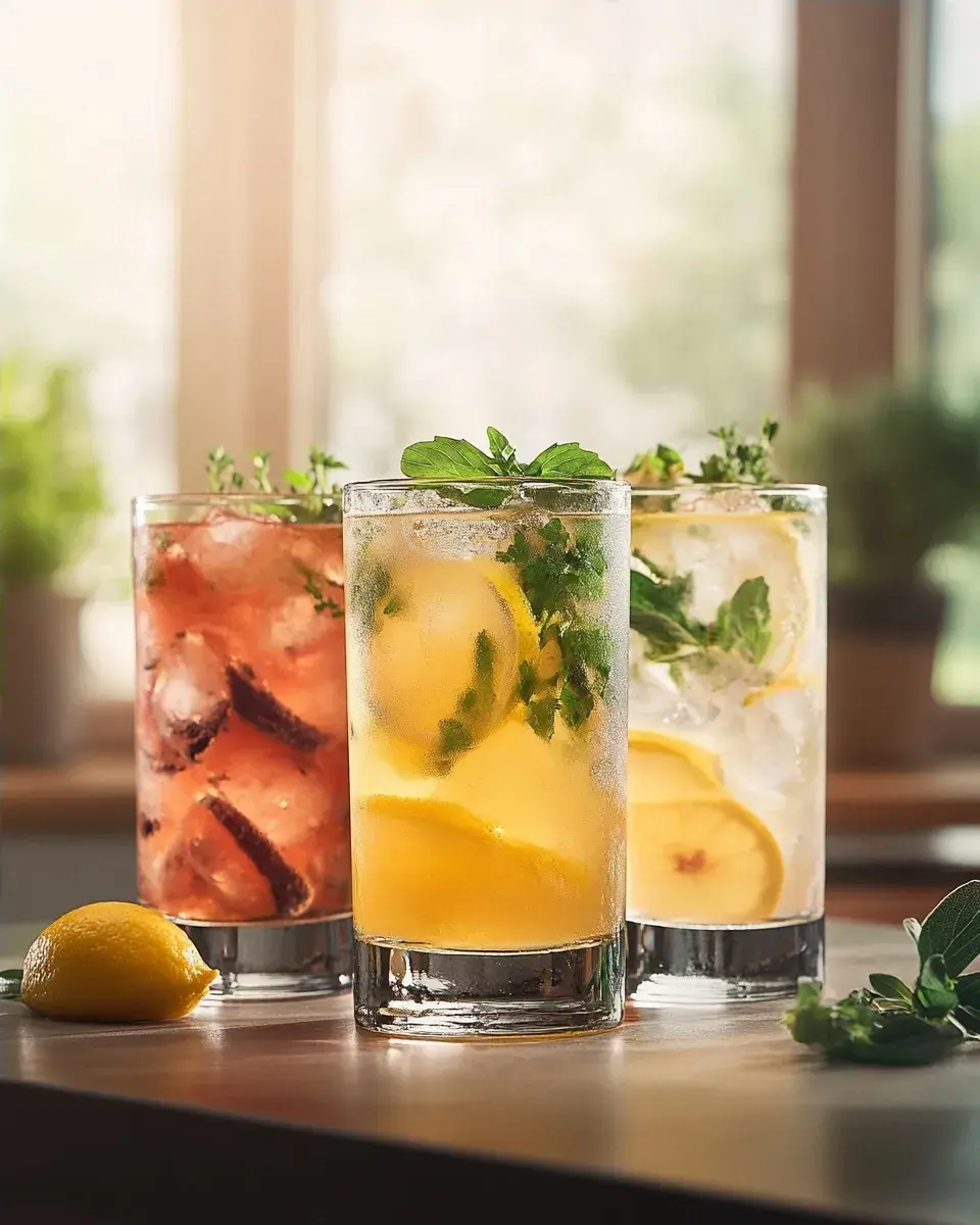 Close up of infused water